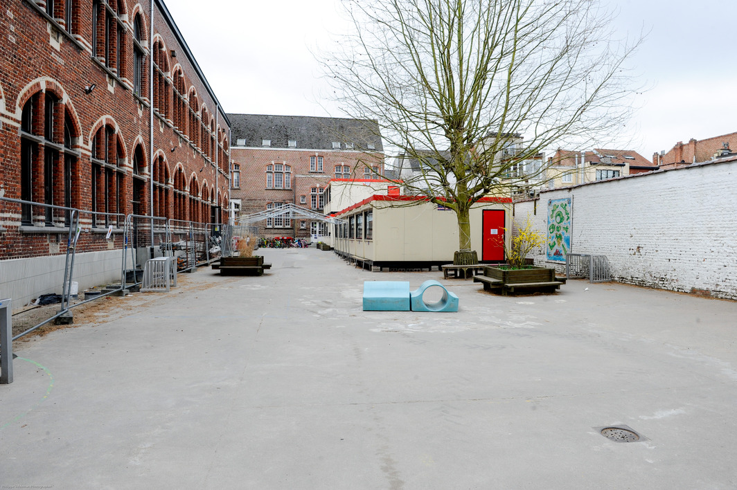 Ecole SintLutgardis-Ganshoren, végétalisation, ré-création