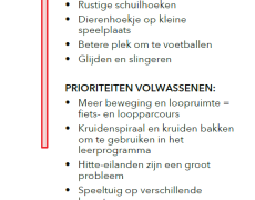 Samenvatting van de wensen